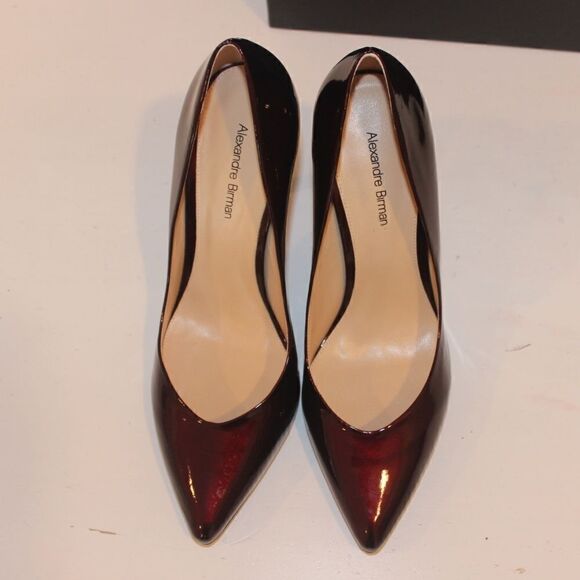 NEW Alexandre Birman Fechado Salto Alto Red Moroccan Heels size 7 - Picture 8 of 11